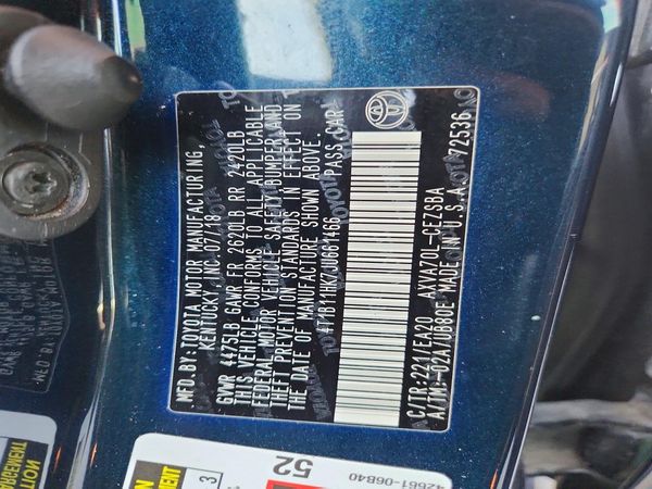2018 TOYOTA CAMRY L/LE/SE/XLE