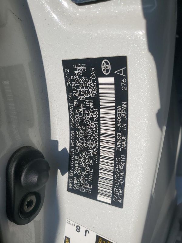 2012 TOYOTA PRIUS
