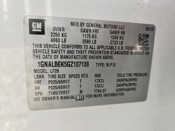 2016 CHEVROLET EQUINOX LS