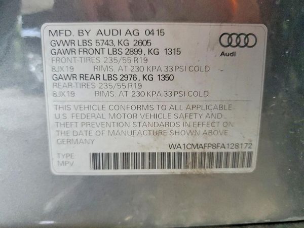 2015 AUDI Q5