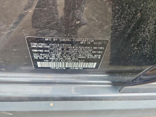 2022 SUBARU CROSSTREK