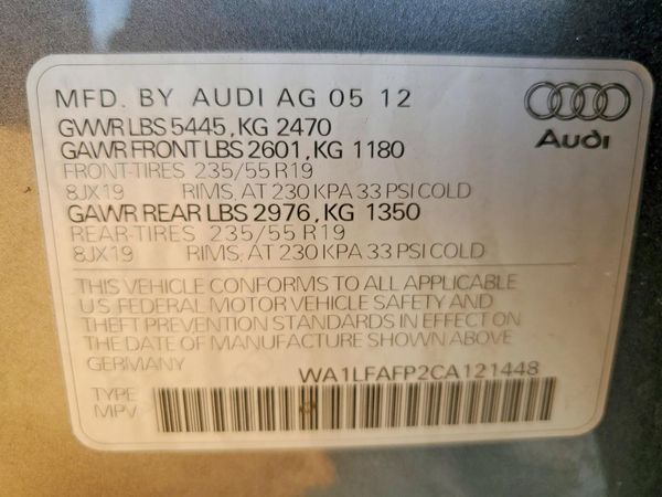 2012 AUDI Q5 Premium Plus