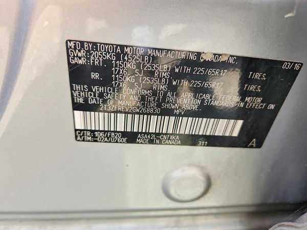 2016 TOYOTA RAV4 LE (X Grade)
