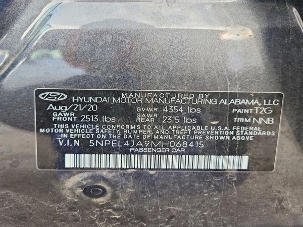2021 HYUNDAI SONATA