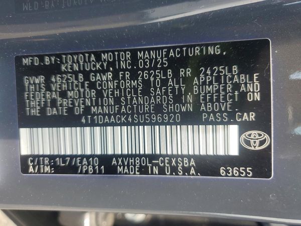 2025 TOYOTA CAMRY