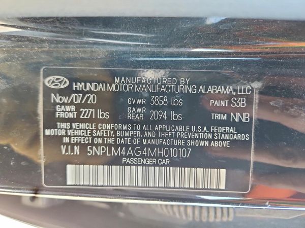 2021 HYUNDAI ELANTRA SEL