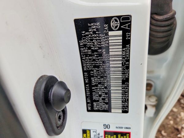2014 TOYOTA COROLLA L/LE
