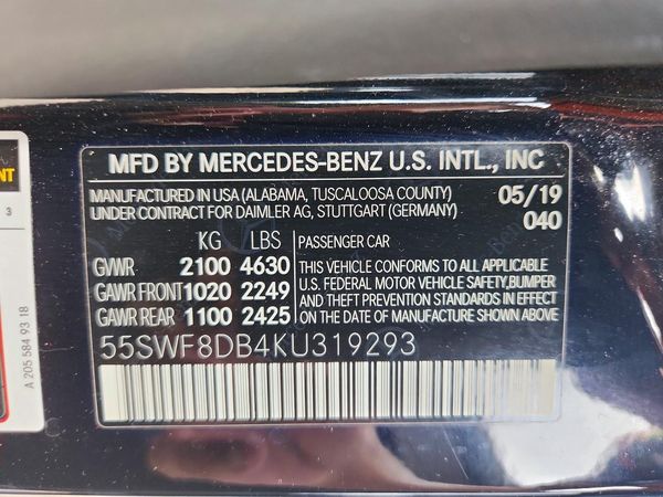 2019 MERCEDES-BENZ C