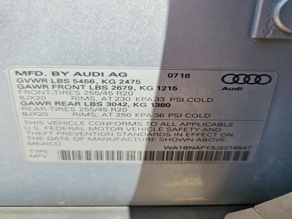 2018 AUDI Q5 quattro Premium Plus