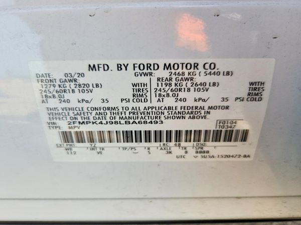 2020 FORD EDGE
