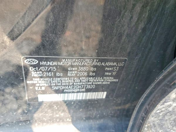 2016 HYUNDAI ELANTRA