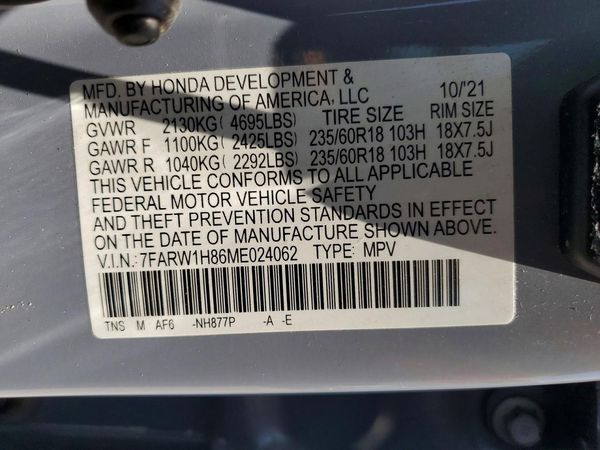 2021 HONDA CR-V EX-L