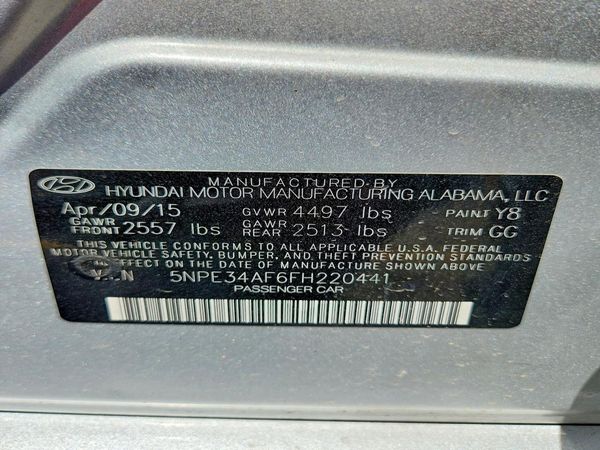 2015 HYUNDAI SONATA