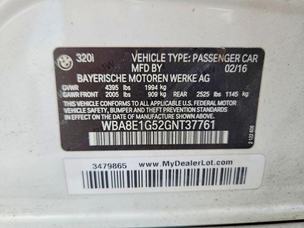 2016 BMW 320 SA