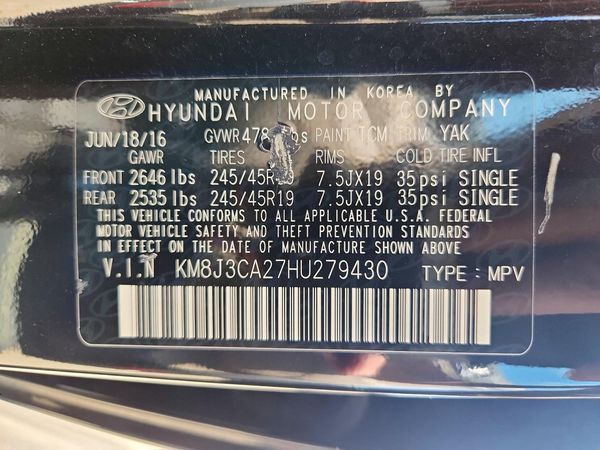 2017 HYUNDAI TUCSON