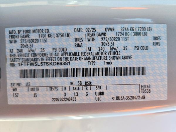 2025 FORD F150 Lariat