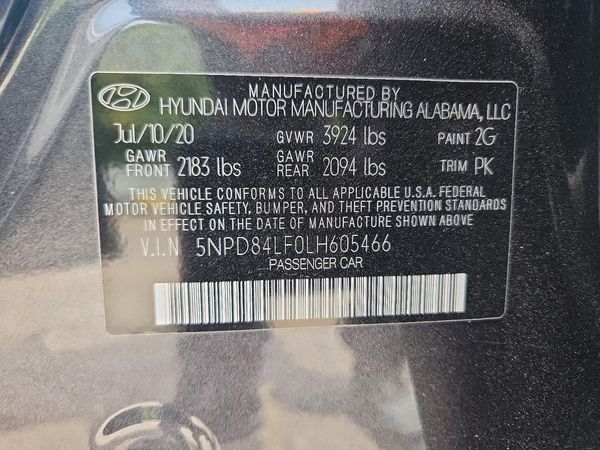 2020 HYUNDAI ELANTRA