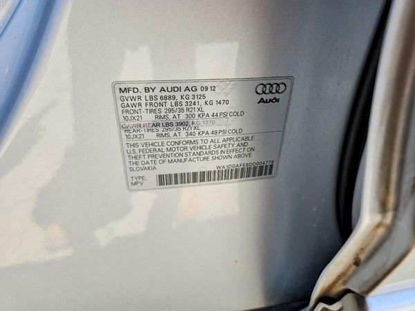 2013 AUDI Q7 S Line Prestige