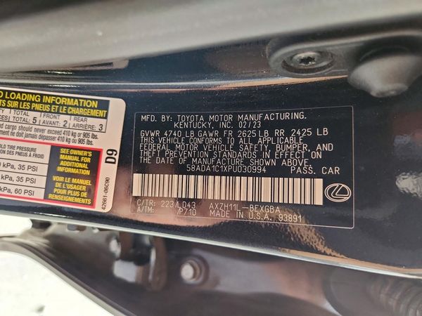 2023 LEXUS ES 300H 300h Premium