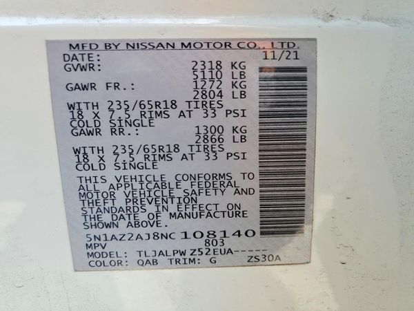 2022 NISSAN MURANO