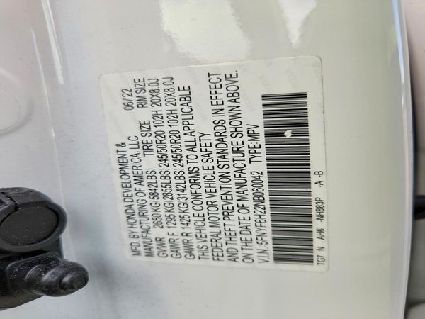 2022 HONDA PILOT SE