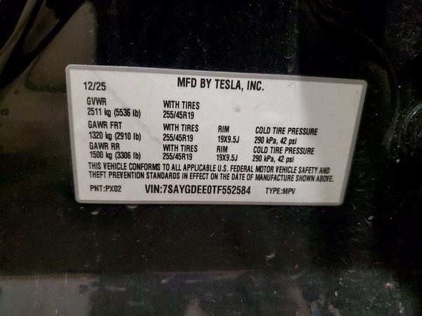 2026 TESLA MODEL Y — VINS