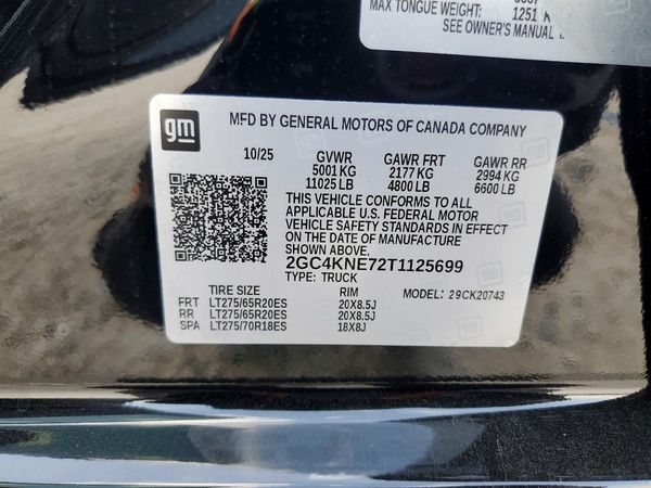 2026 CHEVROLET SILVERADO LT — VINS