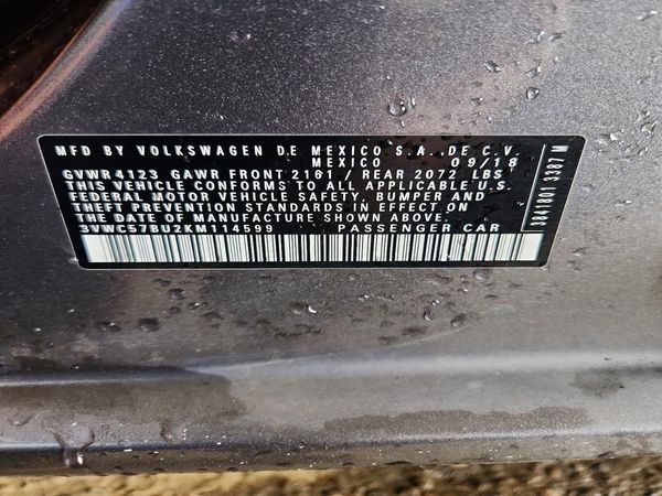 2019 VOLKSWAGEN JETTA