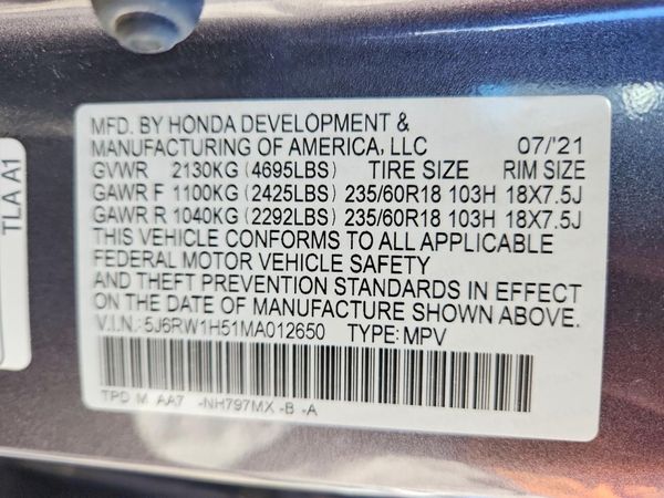 2021 HONDA CR-V EX