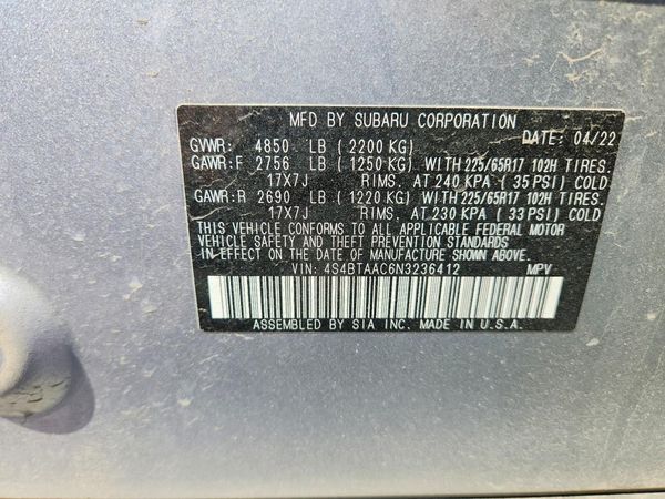2022 SUBARU OUTBACK Base
