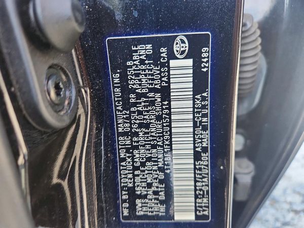 2012 TOYOTA CAMRY
