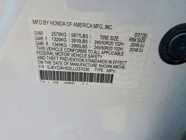 2020 ACURA MDX
