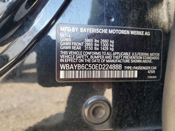 2014 BMW 750