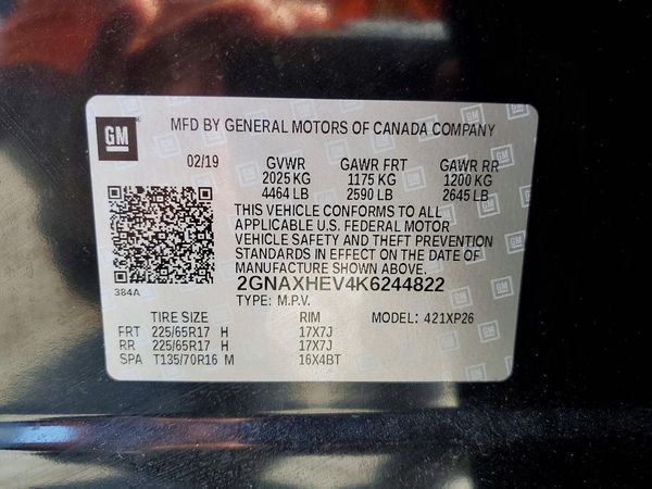 2019 CHEVROLET EQUINOX LS