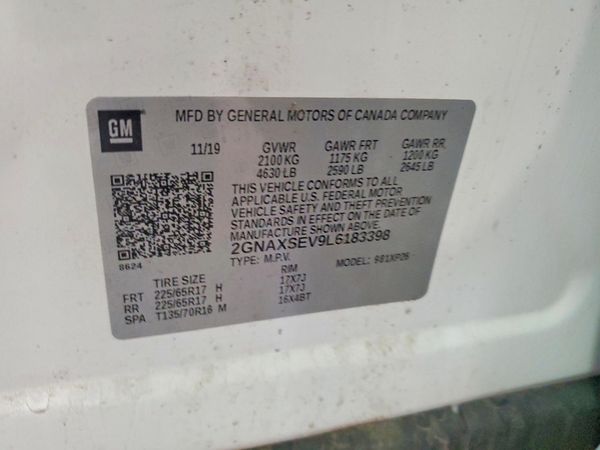 2020 CHEVROLET EQUINOX LS