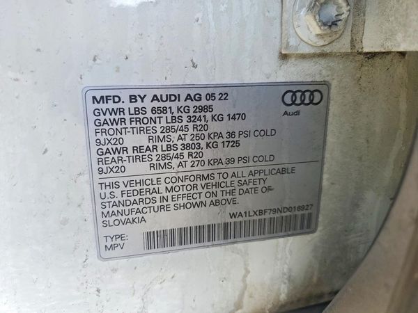 2022 AUDI Q7 quattro Premium Plus