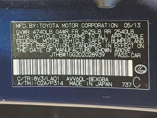 2013 LEXUS ES 300h
