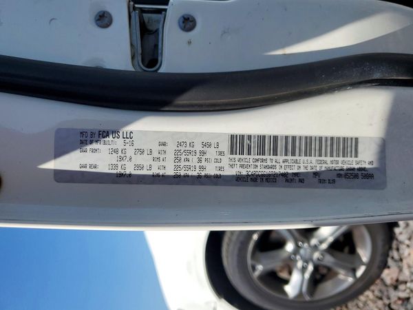 2016 DODGE JOURNEY Crossword