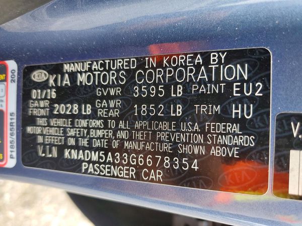 2016 KIA RIO LX A/T