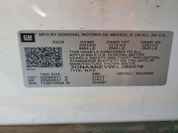 2019 CHEVROLET EQUINOX LT (1LT)