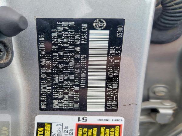 2019 TOYOTA CAMRY
