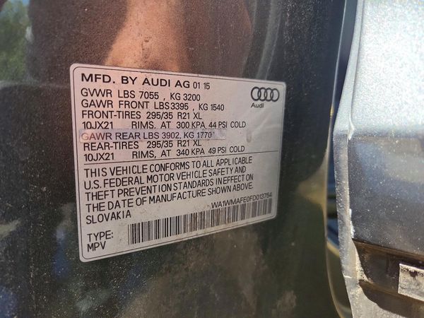 2015 AUDI Q7 Prestige