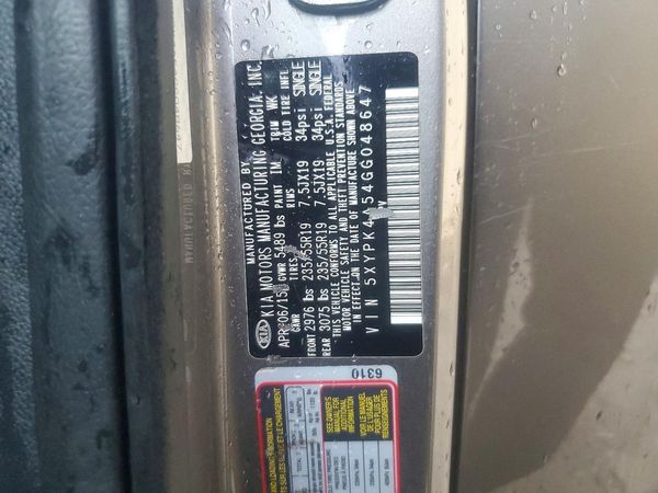 2016 KIA SORENTO SX / SX Limited