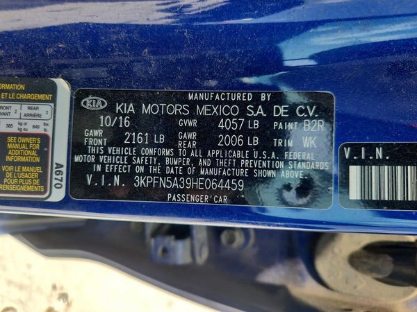 2017 KIA FORTE5 EX Premium, SX