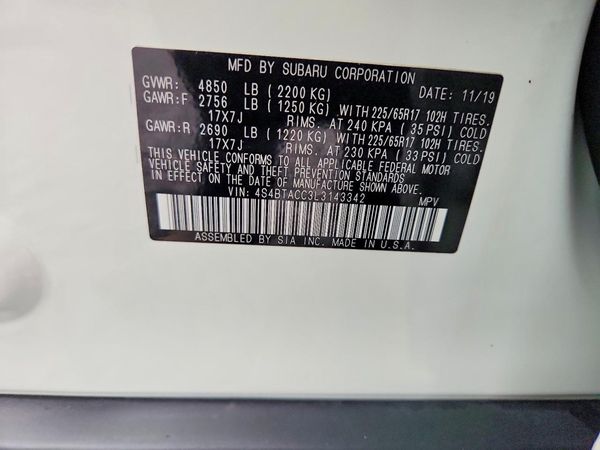2020 SUBARU OUTBACK Premium