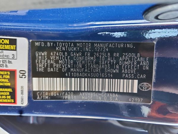 2025 TOYOTA CAMRY