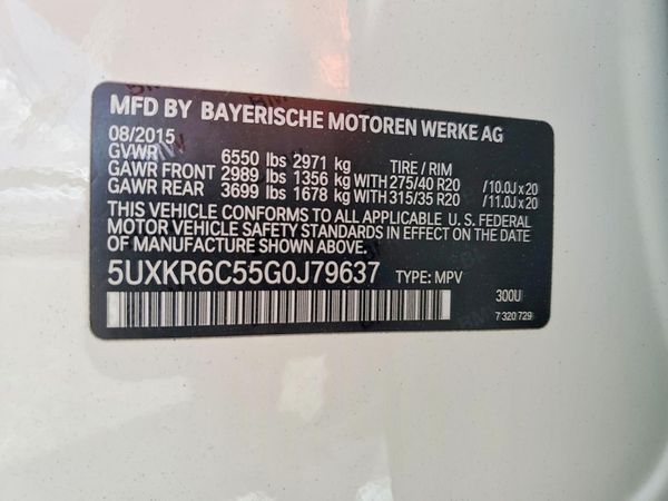 2016 BMW X5