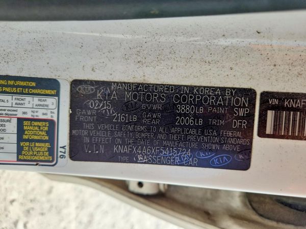 2015 KIA FORTE