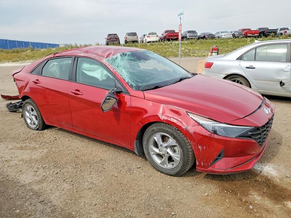 2021 HYUNDAI ELANTRA Blue — Passenger 3/4