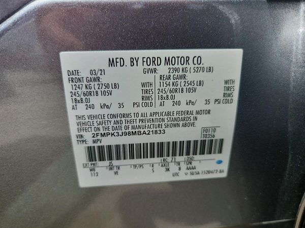 2021 FORD EDGE SEL